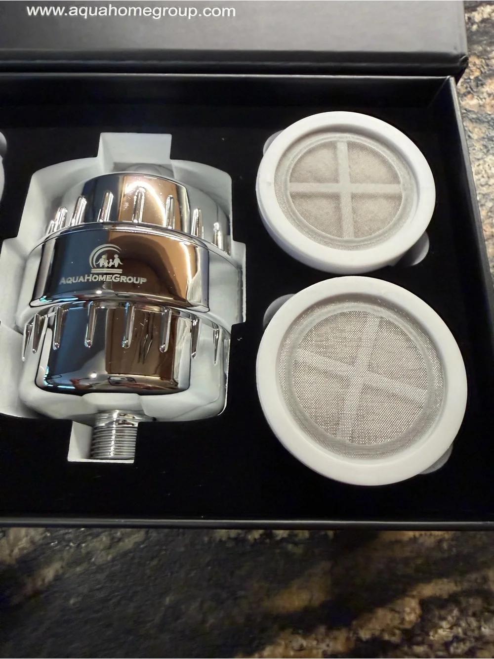 Aqua Home Group Spa  20 Stage Luxury Filtered Shower Head Set Brand New in Box